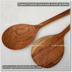 Jepara teakwood WOODEN SPATULA OVAL SHAPE sodet sutil centong kayu jati 31x7cm